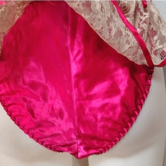 Vintage Victoria’s Secret Gold Label Lace Satin Teddy S Romantic Lingerie Glam - Picture 8 of 10